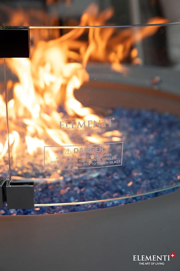 All Fire Table Pit Wind Screens and Stainless Steel Buner Lid from ELEMENTI | - Image 5