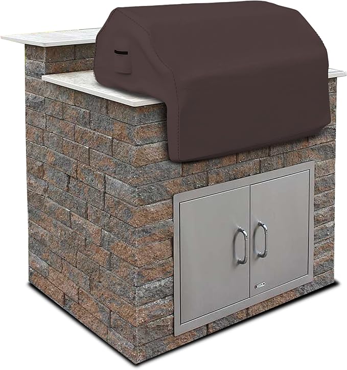 Covers & all Built-in Outdoor Grill Cover, Durable Heavy Duty 18 Oz Waterproof by CoversAll