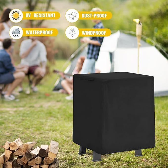 POMER Fire Pit Cover for Panovue Chiminea Fire Pit 45", Waterproof and - Image 6