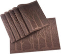 Gugrida Place Mats PVC Set of 6, Table Placemats Set of 6 PVC Mat Table Mats by Gugrida