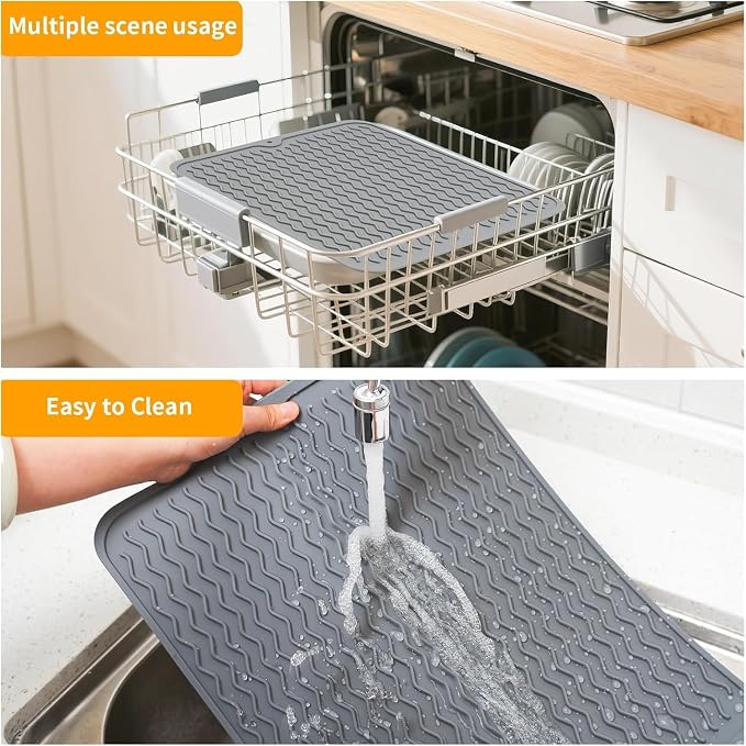 Grill Accessories, 14x11 Inch Silicone Heat Resistant Mat, BBQ Tool Rest Pad - Image 6