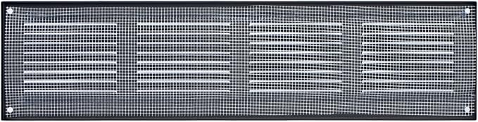 Repa Market Air Vent Cover 16x4 Inch Anthracite Galvanized Steel Louvered Grill - Image 6