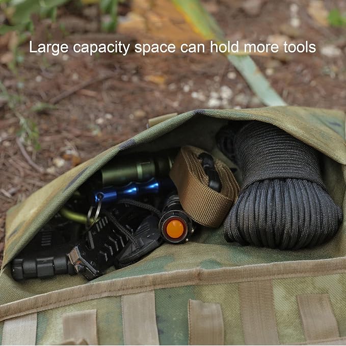 Camping Tableware Bag Travel Cooking Utensils Organizer Carry Case Picnic Roll - Image 6