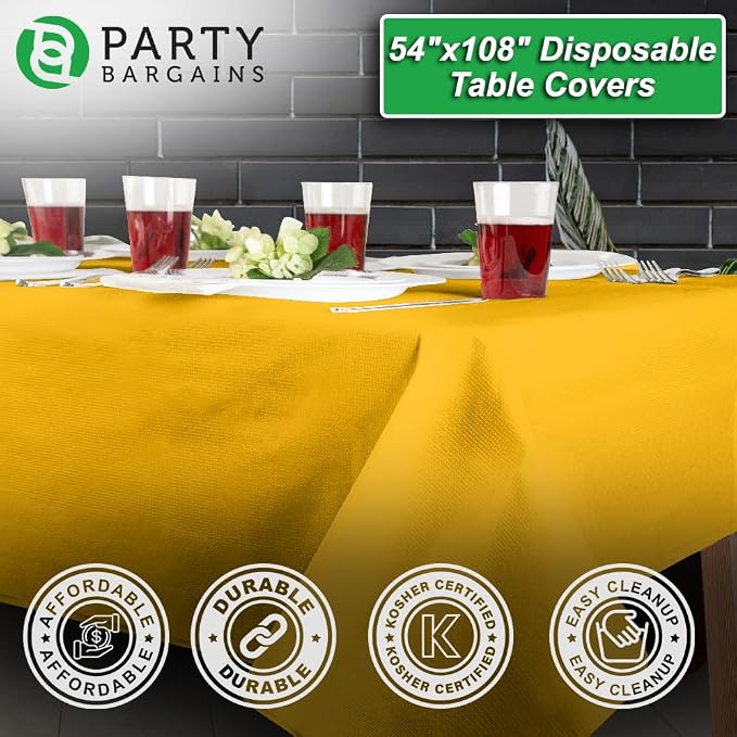 PARTY BARGAINS 10 Disposable Table Covers - Image 2