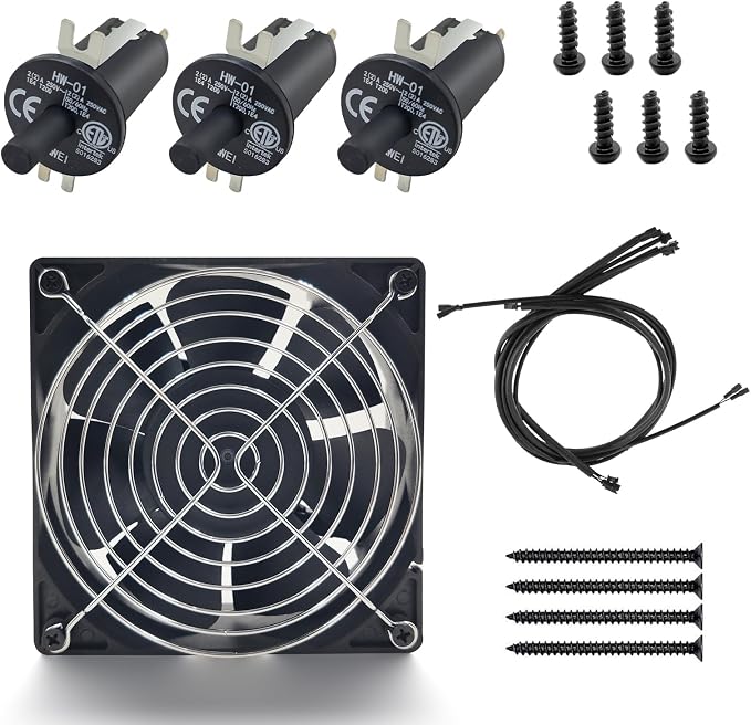 Replacement Fan and Hopper Door Switch Kit by Hungrill