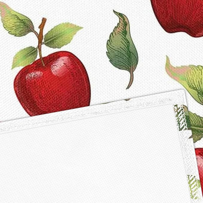 Apples Leaves Table Runners 60 Inches Long Table Runner Washable Kitchen Dining - Image 6