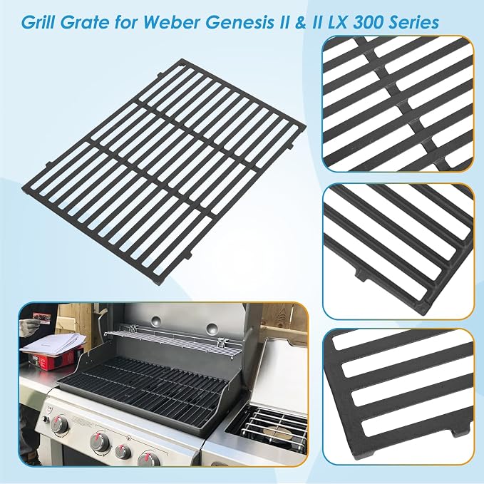 66095 18.75" Grill Grates for Weber GS4 Genesis II 300 and Genesis II LX 300 - Image 3