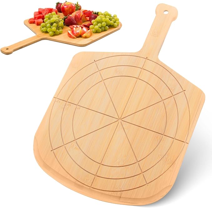 Loftern Wooden Pizza Peel 12 Inch Board by Loftern