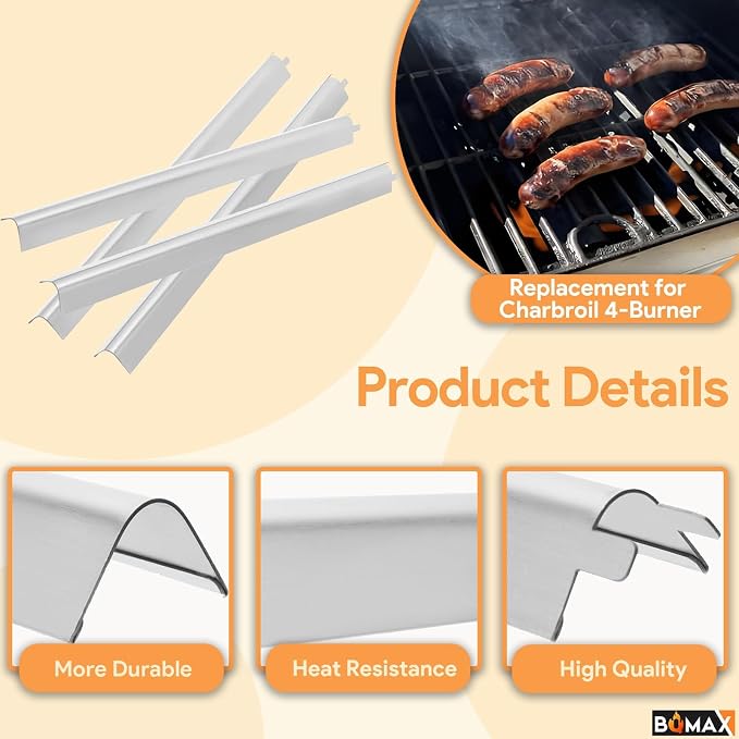 BQMAX 17 Inch Grill Parts Kit for Charbroil Performance 4 Burner Grill - Image 5
