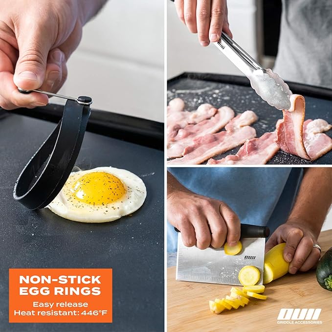 Barbecue Tool Set, 14-Piece Stainless Steel Griddle Accessories Kit