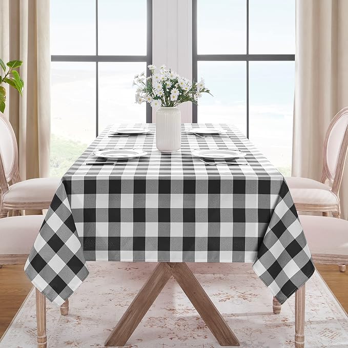 Softalker Gingham Checkered Tablecloth Rectangle - Image 8