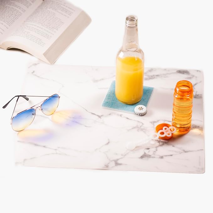 modern-twist 14 x 16 Silicone Placemat, PVC-Free Table Mat, Dishwasher Safe - Image 2
