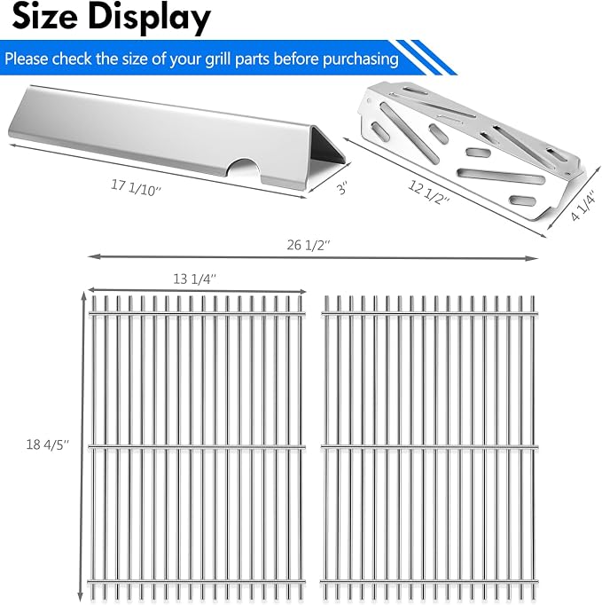 Genesis II E-310 Grates Flavorizer Bars Heat Deflectors Replacement Parts - Image 2