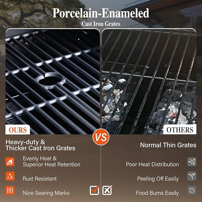 Sophia & William Charcoal and Propane Gas Grill Combo - Image 4