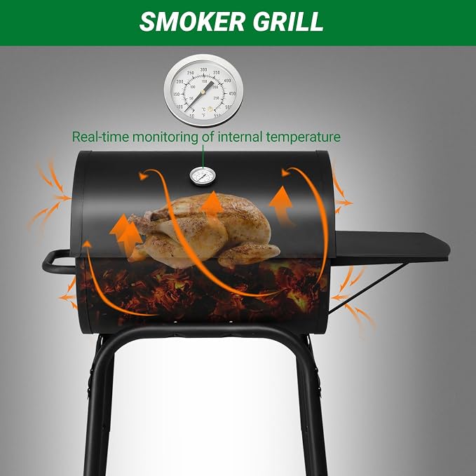 Outvita Barrel Charcoal Grill - Image 4