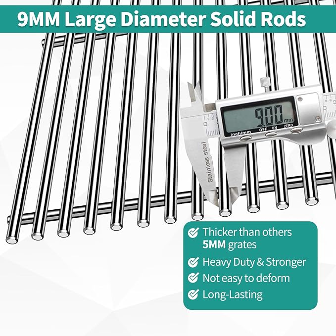 9MM 17.5" Stainless Steel Grill Grates - Image 3