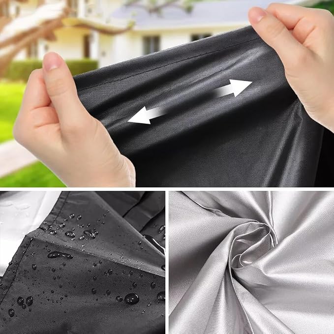 Grill Cover 58 inch BBQ Grill Cover Reinforced Corners & Windproof Clips - Image 7