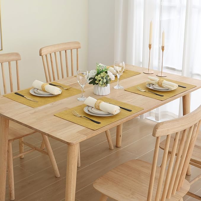 Homaxy Faux Leather Heat Resistant Placemats - Image 7