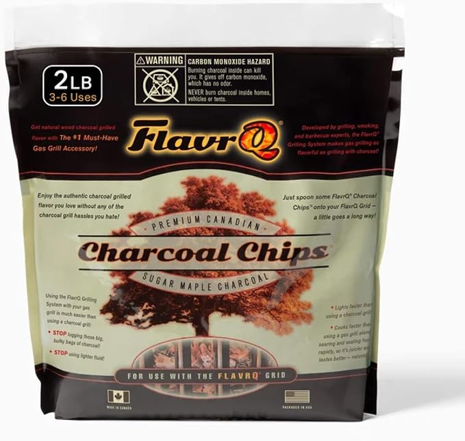 FlavrQ® 2lb Bag of Charcoal Chips by FlavrQ