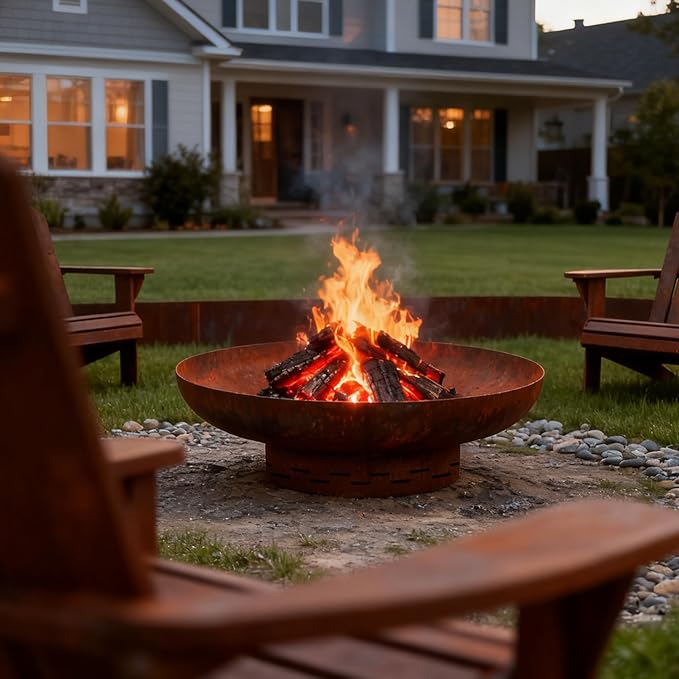 KOL 35" Dia. Heavy-Duty Fire Pit - Image 5