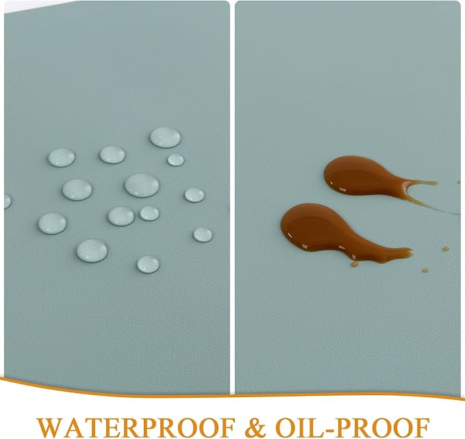 SHACOS Placemats Set of 6 Faux Leather Waterproof Leakproof Wipeable PU - Image 5