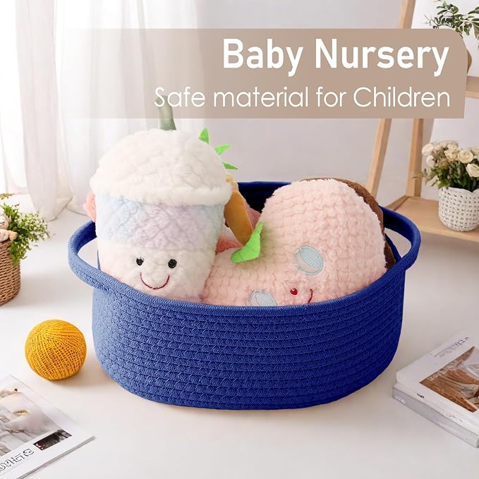 Woven Basket, Small Rope Storage Bin - Image 5