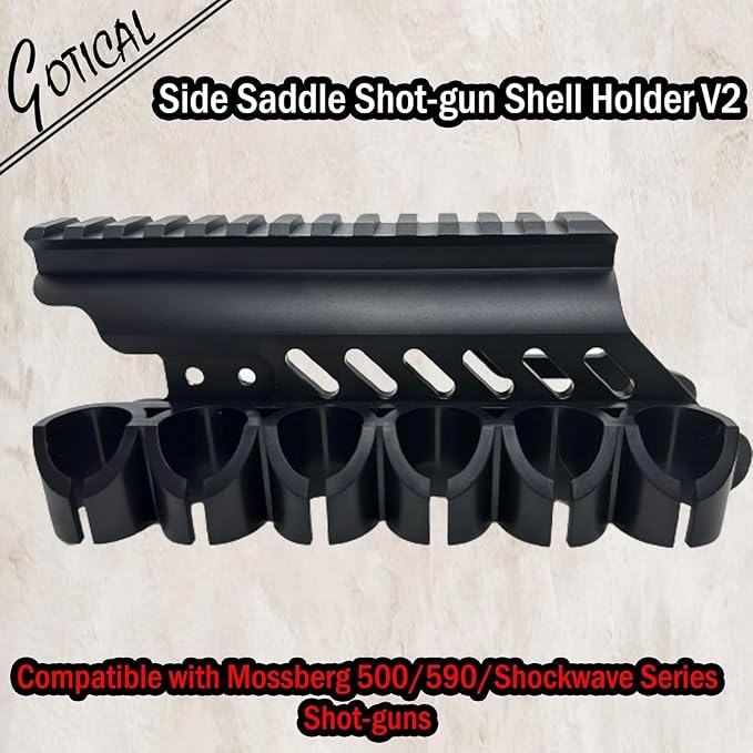 Gotical – Quick Detach Saddle Side 12 Gauge 6 Round Shell Holder Carrier Plate - Image 4