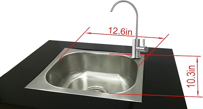 FixtureDisplays® Portable Sink Self Contained Hand Wash Station Mobile Sink - Image 3