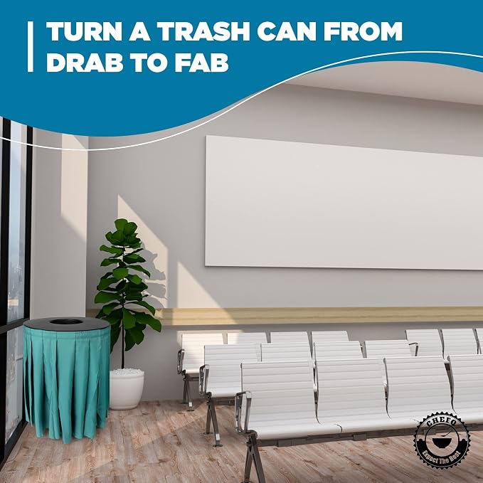 Black Trash Can Topper Cover - Image 6