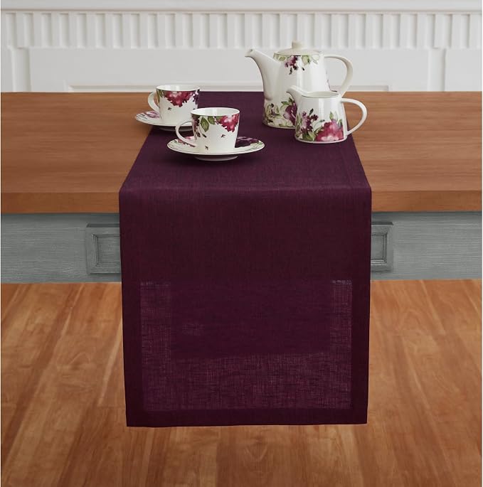Solino Home Linen Table Runner 72 Inches Long - Image 2