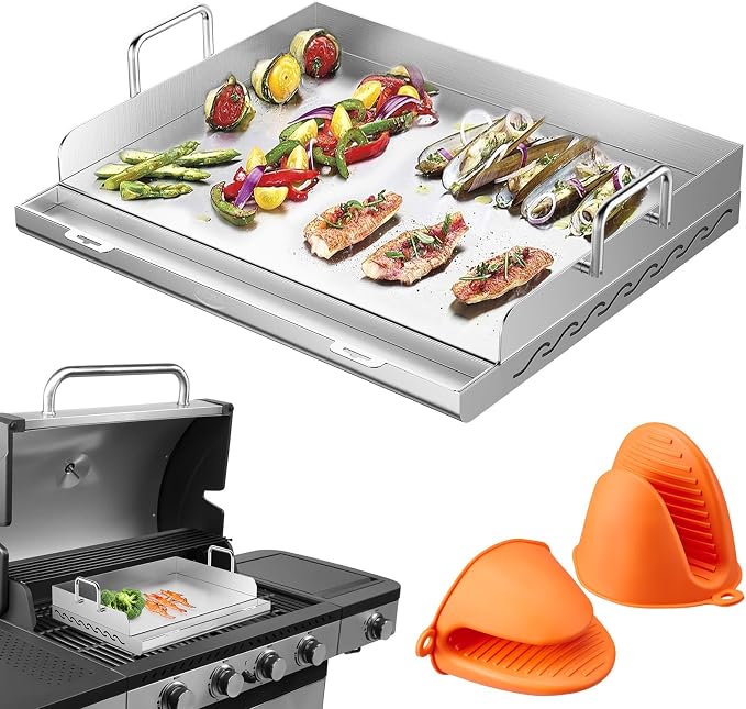 Stainless Steel Griddle for Gas Grill, Flat Top Grill by Unknown