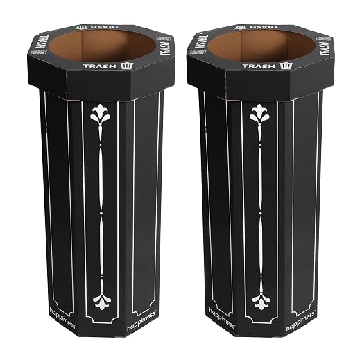 Eyely MPH1301A-SET2 Sal 25-Gallon Disposable Corrugated Cardboard Event Trash by eyely