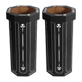 Eyely MPH1301A-SET2 Sal 25-Gallon Disposable Corrugated Cardboard Event Trash by eyely