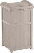 Suncast 4 Pack 15.75" x 16" x 31.6" Trash Hideaway 33 Gallon Resin Outdoor by Suncast