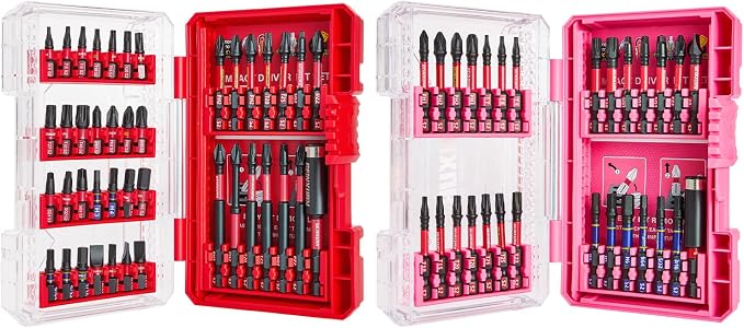 70Pieces Impact Screwdriver Bits Set, Magnetic S2 Steel by GEINXURN
