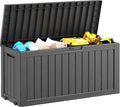 NUNU LAB 75 Gallon Outdoor Storage Box, Large Resin Sturdy Deck Box, Backyard by NUNULAB
