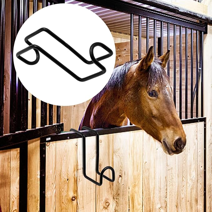 4 Inch Tack Hook, Over Rail Bridle Hooks Heavy Duty Horse Water Bucke, Horse - Image 4