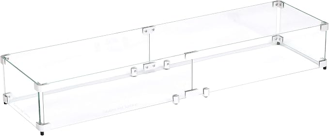 Celestial 41.25" x 11" x 6" Wind Guard, fits The Celestial 36” x 6” Fire Pit by CelestialFireGlass