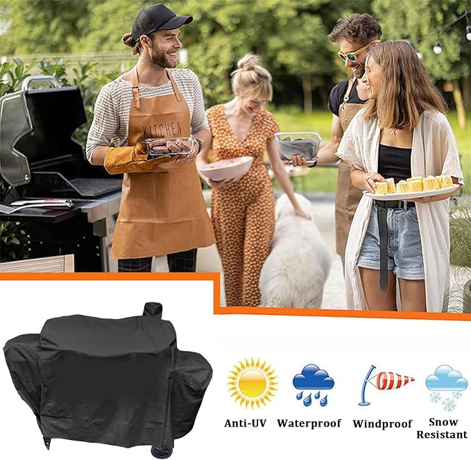Grill Cover for Pit Boss Platinum Laredo 1000 Wood Pellet Smoker Grill - Image 2