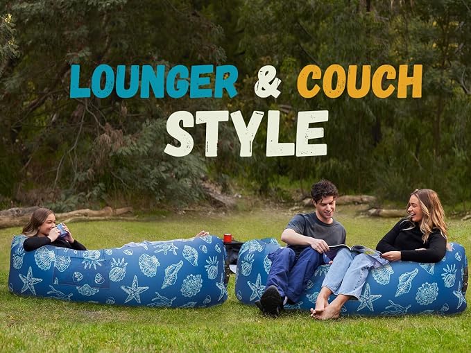 WEKAPO Inflatable Sun Lounger, Air Sofa, Waterproof and Leak-Proof, Picnics and - Image 7