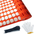 Safety Fence Plastic Mesh Fencing Roll, Temporary Reusable Netting by KALYSIE