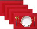 PIGCHCY Placemats Vinyl Washable Table Mats Elegant Non-Slip Placemats by PIGCHCY
