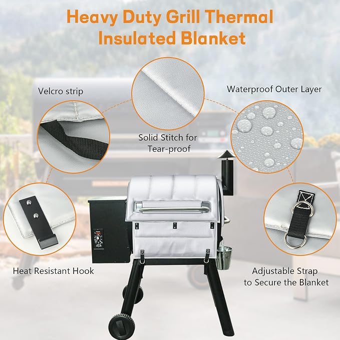 Insulation Blanket for Traeger Pro 22, Pro 575, Ironwood 650 and Lil' Tex Elite - Image 4