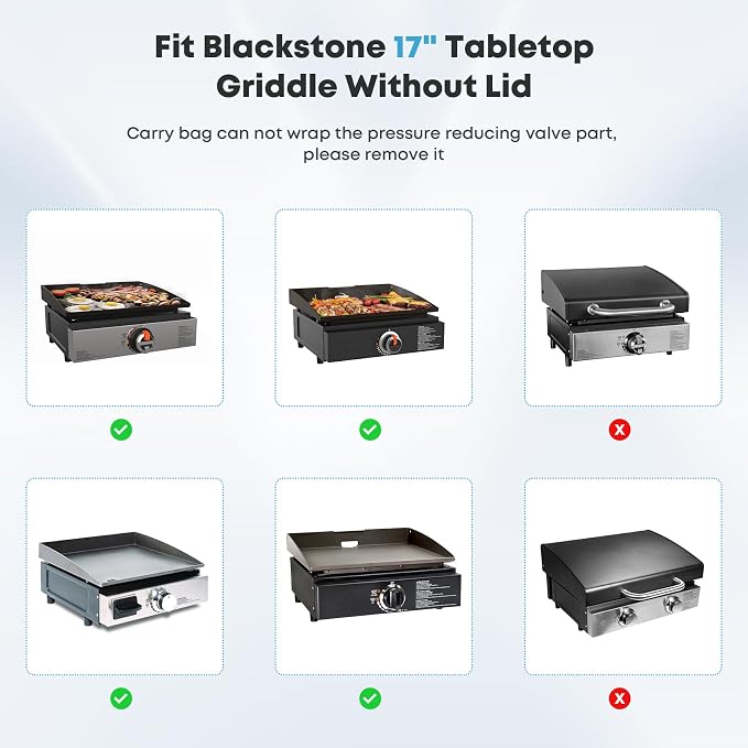 Stanbroil Carry Bag for 17 Inch Blackstone Tabletop Griddle Without Metal Hood - Image 4