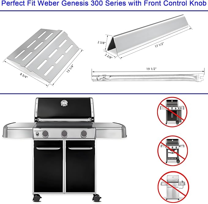 Genesis Grill Parts for Weber E310 E320 E330 EP310 EP320 EP330, 17.5” - Image 2