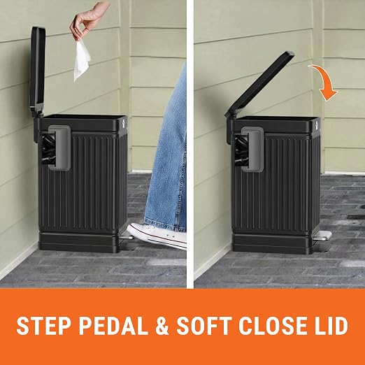 Pupzle Dog Poop Trash Can Outside, 3.2 Gal Metal Dog Waste Trash Can - Image 9