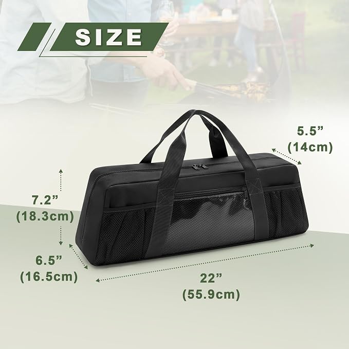 Grill Tool Storage Bag, Outdoor BBQ Utensil Holder - Image 7