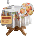 Maison d' Hermine Table Cloth Round Table 100% Cotton 63 Inches Fall Tablecloth by MaisondHermine