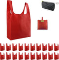 BeeGreen Christmas Red Reusable Shopping Bags Wholesale Reusable Grocery Bags by BeeGreen