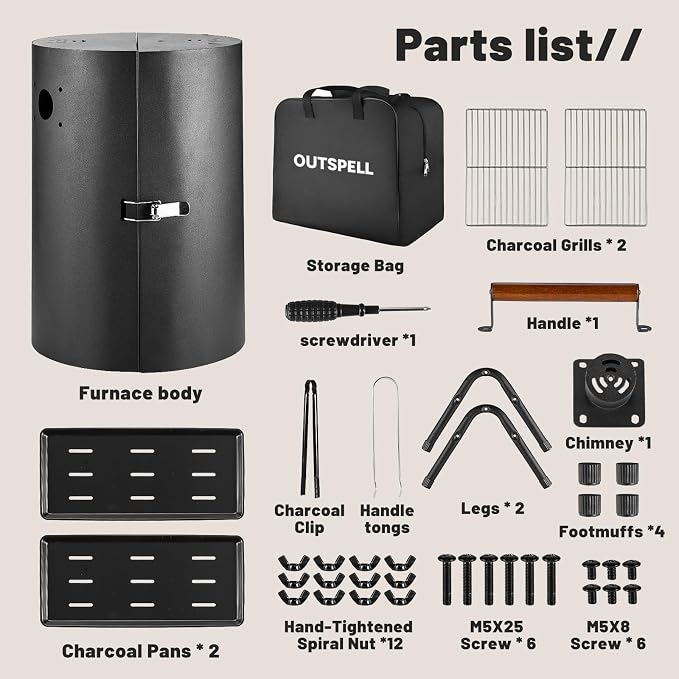 Portable Charcoal Grill Outdoor Stove: BBQ Easy to take Two Side Carbon Griller - Image 7